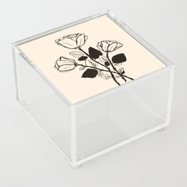 roses b&w Acrylic Box