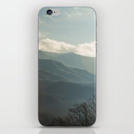 Smokey Mountains with Snow iPhone Skin