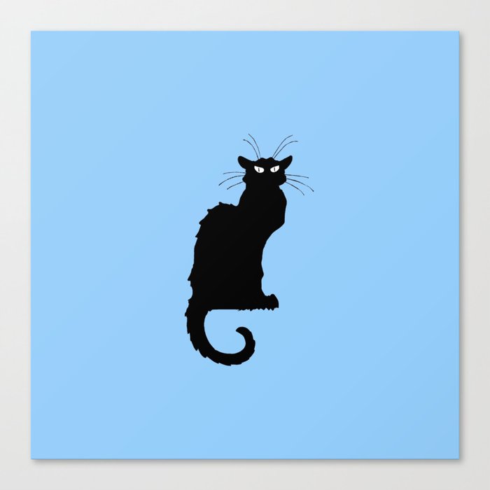 Alexandre Steinlen - Le chat noir - The black cat Canvas Print