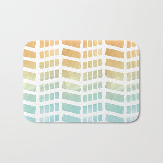Gradient Boho Pattern Bath Mat