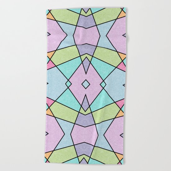 Frosted pastel Beach Towel