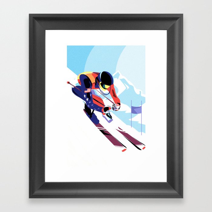 Winter Olympics Framed Art Print