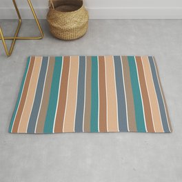 Multicolor Stripes 10 Area & Throw Rug
