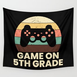 Game On 5th Grade Retro School Wall Tapestry