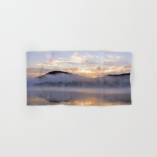 Misty Morning on the Lake Hand & Bath Towel