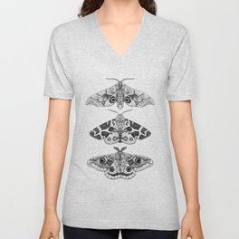 Moths V Neck T Shirt