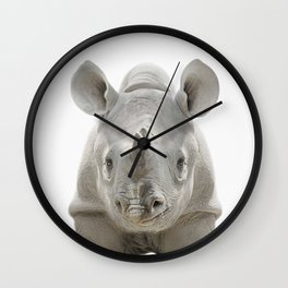 Baby Rhinoceros Wall Clock