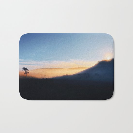 Sunset in the hills Bath Mat