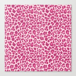 Design tiger Pink ethno dots Canvas Print