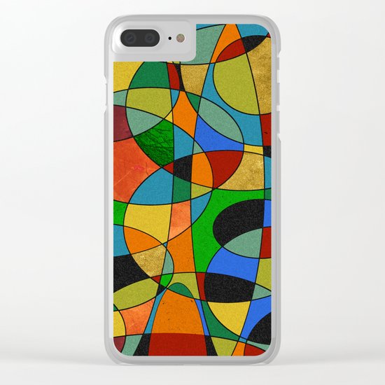 Abstract #148 Clear iPhone Case