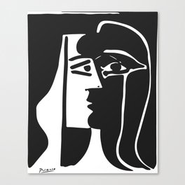 Picasso - Kiss 1979 Artwork Reproduction Canvas Print