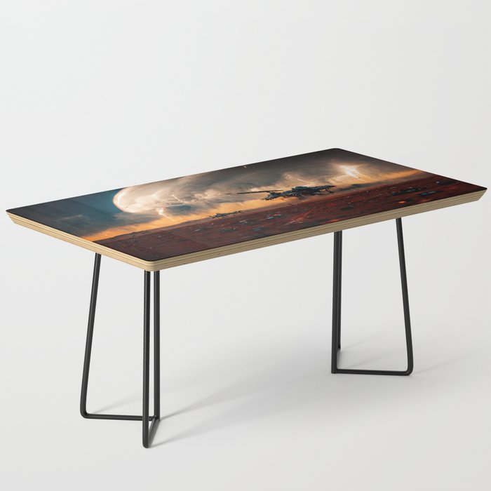 Landing on a new planet Coffee Table