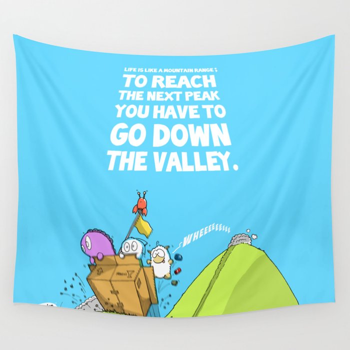 Life Is Like A Mountain Range Wall Tapestry By Keith Nakamura Society6