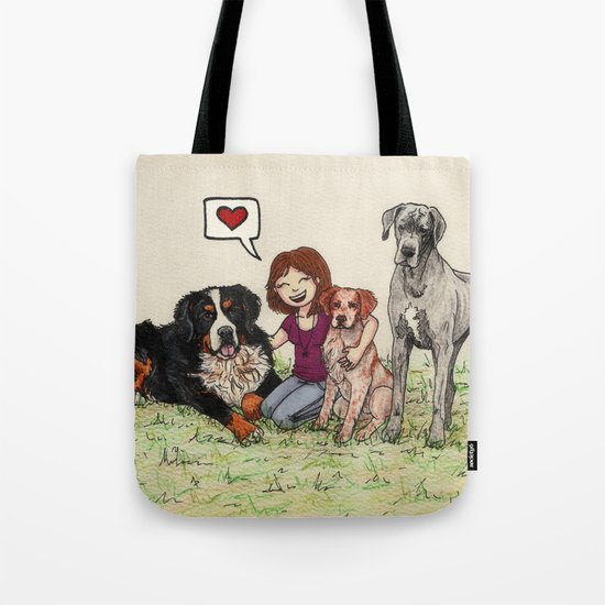 I love dogs Tote Bag
