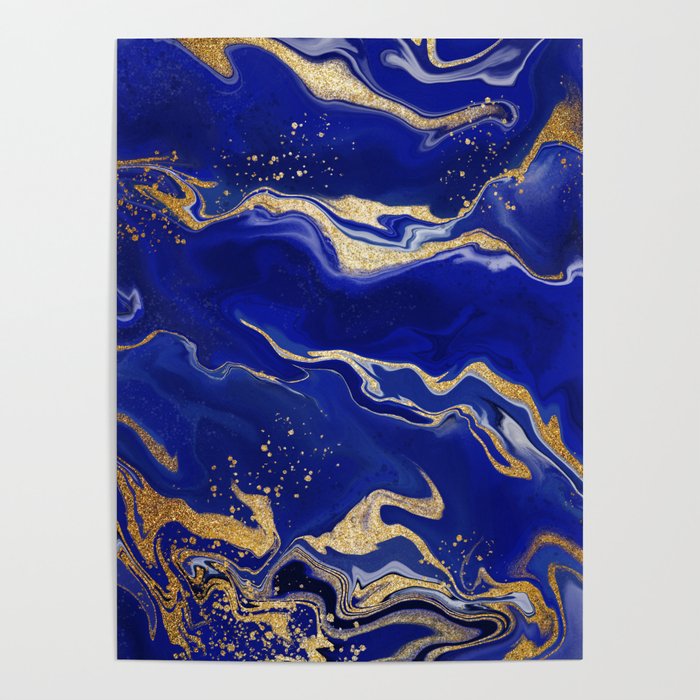 Lapis Lazuli - Abstract Painting Poster