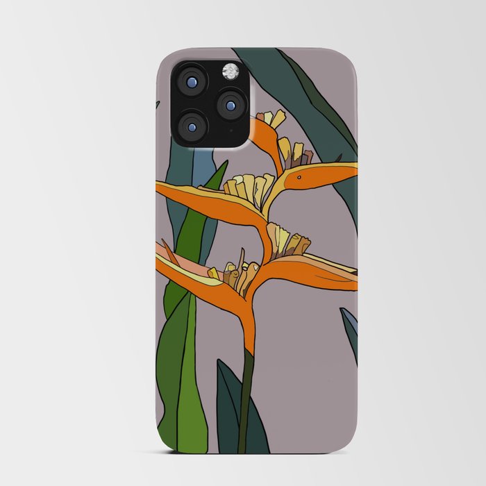 Bird of Paradise Flower - Nature's Lines iPhone Card Case