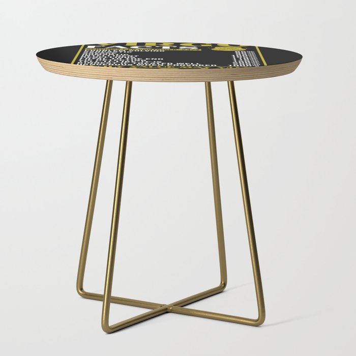 Virgo Star Sign Gift Facts Side Table
