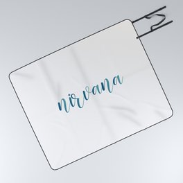 Nirvana motivational typography Picnic Blanket