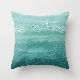 Ocean waves Throw Pillow