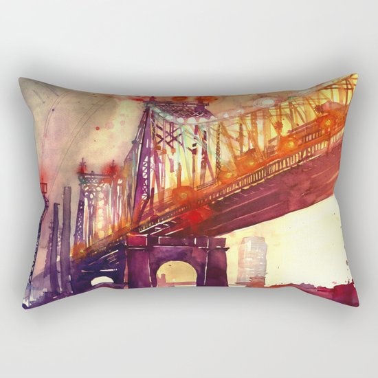 Queensboro Bridge Rectangular Pillow