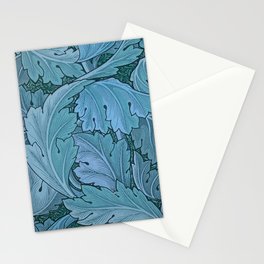 Acanthus Pattern by William Morris Blue Adaption Stationery Card