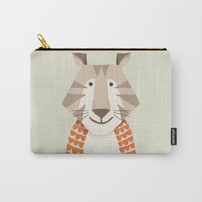 Whimsical Tiger Carry-All Pouch