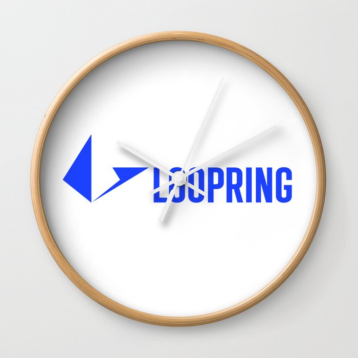 Loopring Crypto Logo Wall Clock