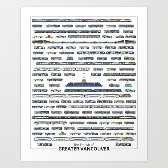 The Transit of Greater Vancouver Art Print