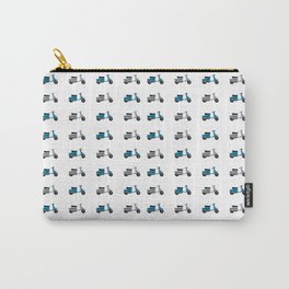 Blue and White Lambretta Pattern Carry-All Pouch