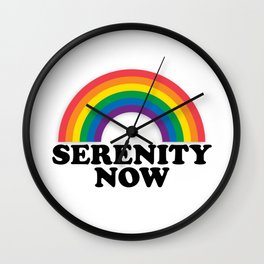 Serenity Now Wall Clock | Jerrystiller, Fun, Newyork, 90S, Jerryseinfeld, Festivus, Graphicdesign, Georgeconstanza, Rainbow, Kramer 