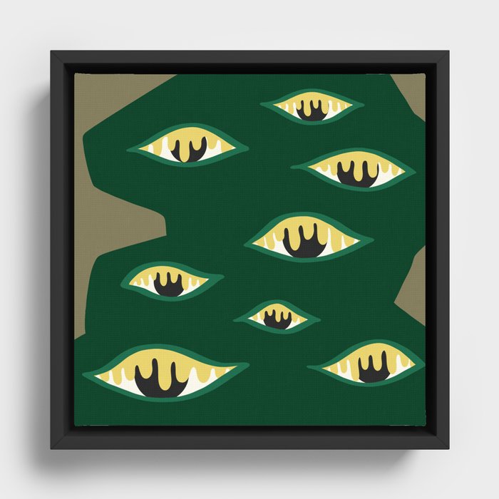 The crying eyes 10 Framed Canvas