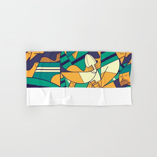 Rugby Hand & Bath Towel