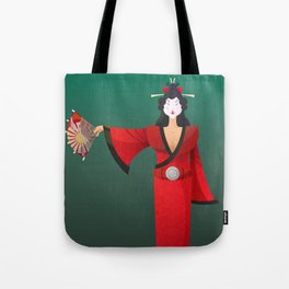 Vector Geisha (Turning Japanese) Tote Bag