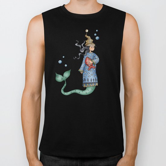 Mermaid {Sleepy} Biker Tank