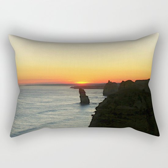 Sunset over the Great Southern Ocean Rectangular Pillow