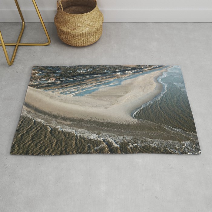 Frying Pan Shoals South Beach & East Beach Bald Head Island, NC Rug