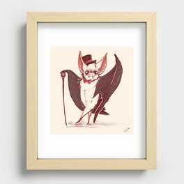 Bat Astaire Recessed Framed Print
