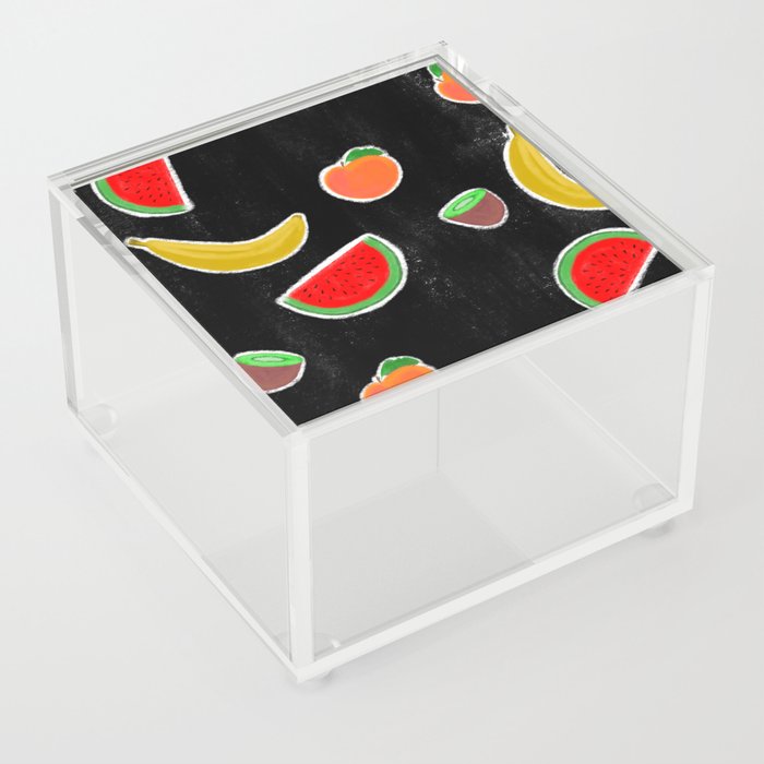 Fruit on Black Acrylic Box