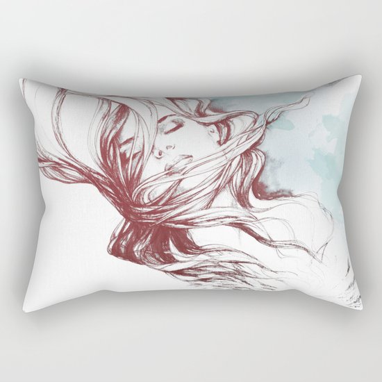Dreaming about wolves Rectangular Pillow