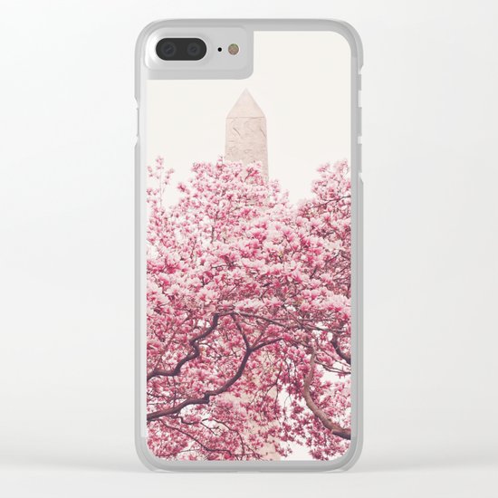 New York City - Central Park - Cherry Blossoms Clear iPhone Case