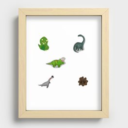 Dinosaurs Recessed Framed Print