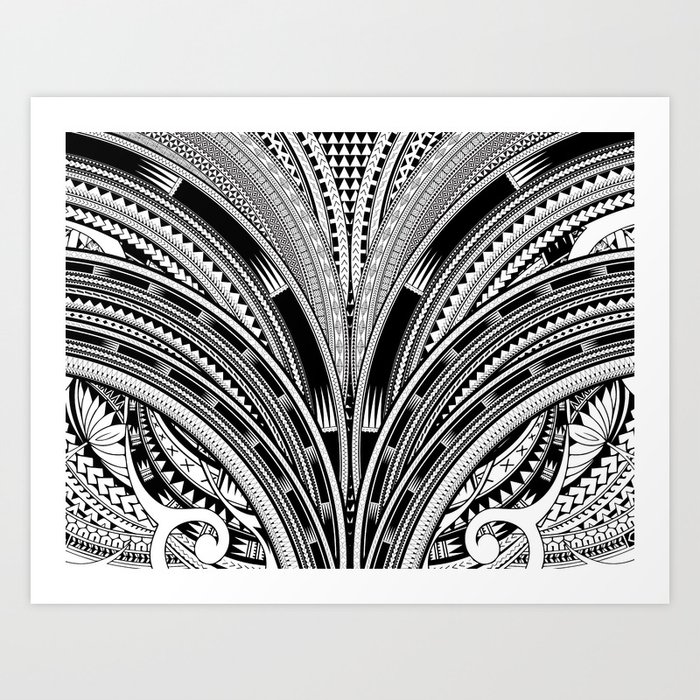 Polynesian Tribal Designs Art Print By Hamoniakau Society6