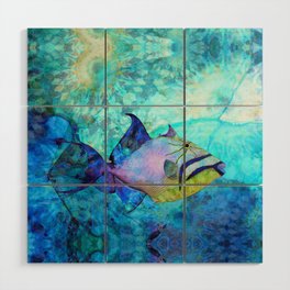 Colorful Tropical Fish Art - Sea Queen Wood Wall Art