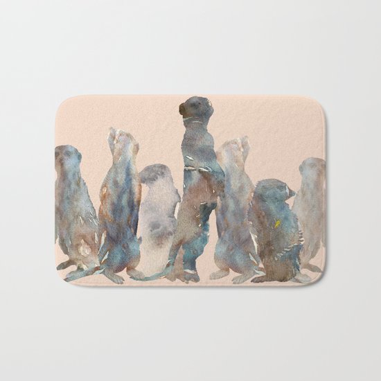 Meerkats Meeting Bath Mat