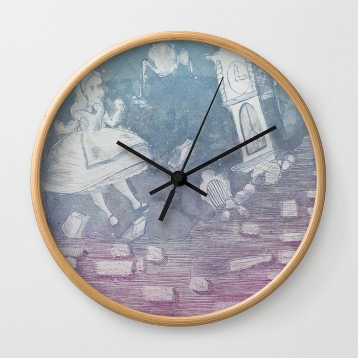 Tumbling Alice Wall Clock