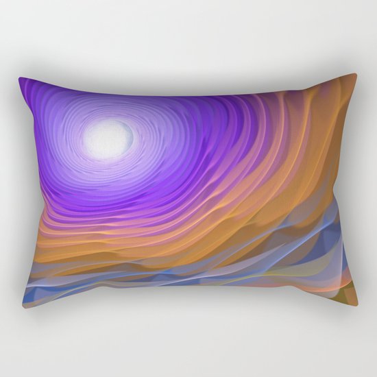 Whispering water and a blue moon Rectangular Pillow