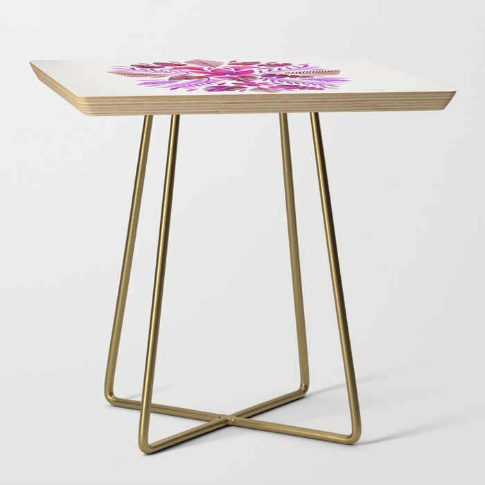 Tropical Symmetry – Magenta Side Table
