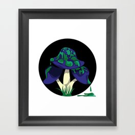 Mushroom Drip Framed Art Print