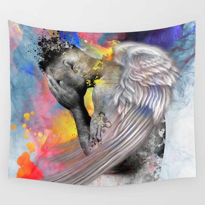 angel male nude Wall Tapestry