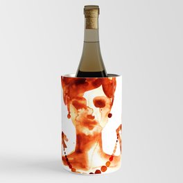 Pearl Girl Fashion Watercolor Wine Chiller